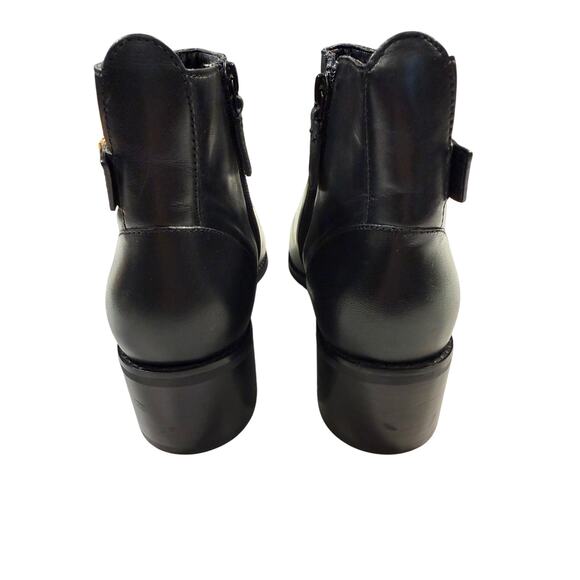 Cole Hann Jolie Buckle Leather Bootie in Black Size 8 - Picture 5 of 8